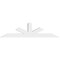 Ekena Millwork Saratoga Architectural Grade PVC Gable Bracket, 96"W x 24"H x 6"D x 6"F, 6/12 Pitch GBP096X24X0606SAR00 - alternate 4